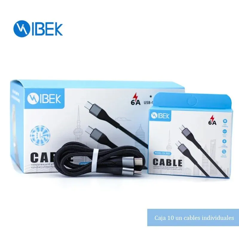 CABLE USB IBEK - TIPO C A TIPO C - CB2607 / CB-2607