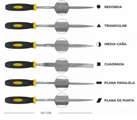 JUEGO DE LIMAS 6PCS / MELECH-759
