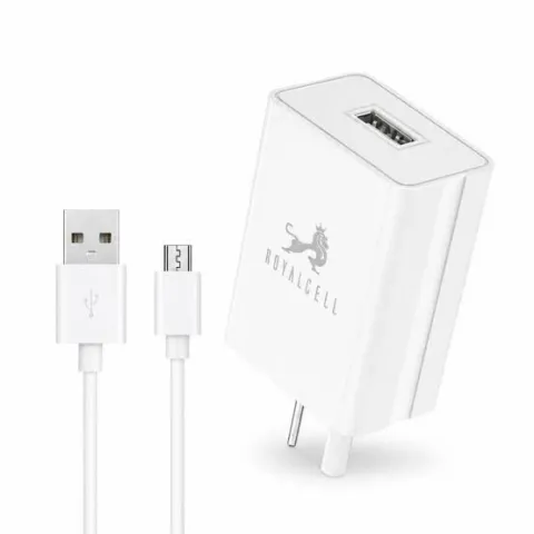 CARGADOR ROYAL - V8  - 1 USB CON CABLE - 3.4A RC5003400A