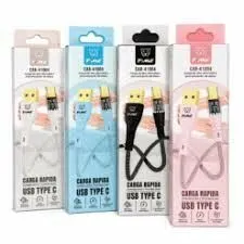 CABLE USB - TIPO C - CON LUZ - TIME