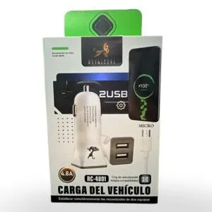 CARGADOR 12V AUTO RC4801 / RC-4801