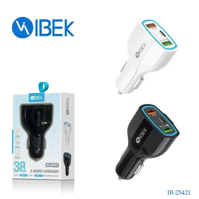 CARGADOR 12V AUTO / IB25421 / IB-25421 / IBEK