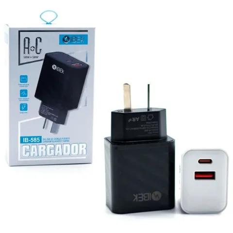 CARGADOR IBEK - TIPO C - 35W  - IB-585 / IB585