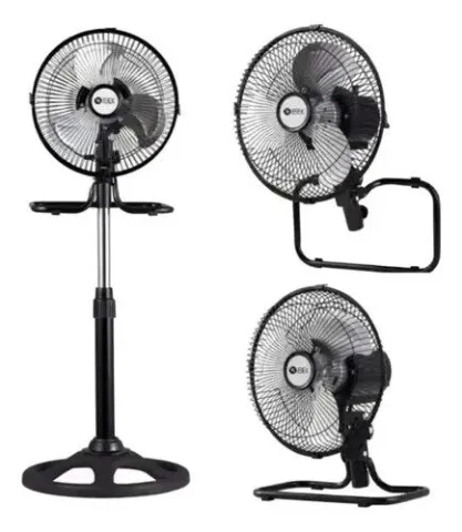 VENTILADOR IBEK 3 EN 1 - 10¨ -  3 VELOCIDADES - 100W