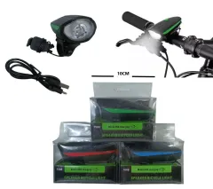LUZ PARA BICI RECARGABLE CON BOCINA / LED-83122 / LED83122