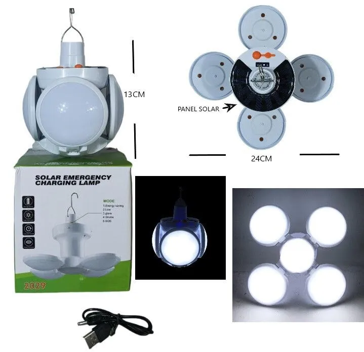 LAMPARA CAMPING SOLAR RECARGABLE 2029KA / LED-83111 / LED83111