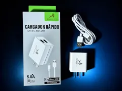 CARGADOR ROYAL V8 - RC5005000A - 5A - 2 USB CABLE DESMONTABLE // V8 MICRO