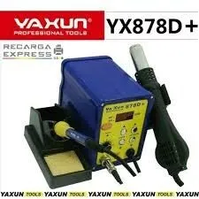 ESTACION DE SOLDADO DIGITAL -YAXUN- YX-878D+ 2 EN 1 -AIRE Y SOLDADOR