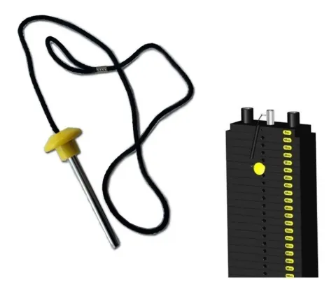 Pasador clavija - registro -traba lingotes  c/cable - 10 cm
