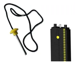 Pasador clavija - registro -traba lingotes  c/cable - 10 cm