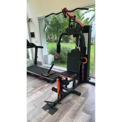 Multigimnasio con 75 kg de pesas con banco scott - Multigym