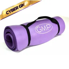 Colchoneta mat NBR caucho 10mm - con tira porta yoga-mat - VIOLETA