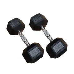 PAR Mancuerna hexagonal engomada 5kg