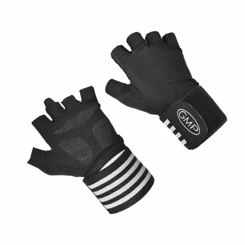 Guantes profesional para gimnasio con muñequera elastizada - TALLE L
