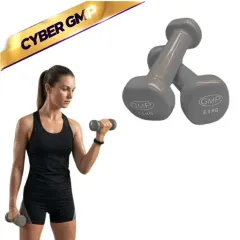 PAR Mancuerna recubierta en goma vinilica 0,5kg gris