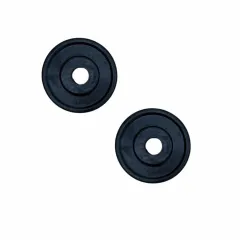 Discos Fundición Engomados 1 kg P/ Barra 30mm Pesas Gym -PAR