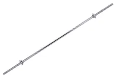 Barra con rosca cromada maciza 1,50m