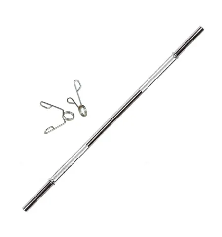 Barra con topes cromada maciza 1,70m