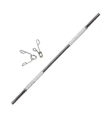 Barra con topes cromada maciza 1,70m