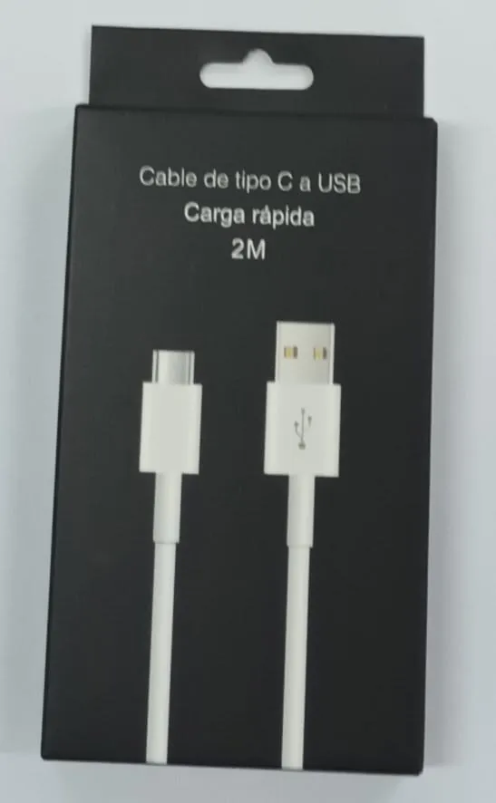 CABLE USB M-095 TIPO C 2MTS - MIXOR - BLANCO