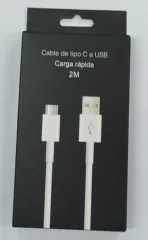 CABLE USB M-095 TIPO C 2MTS - MIXOR - BLANCO