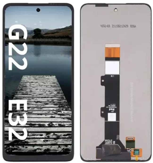 PANTALLA COMPLETA M MOTO G22 / E32 / E32s / E22s (2022) SIN MARCO ORIG NEGRO