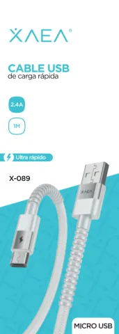 CABLE USB X-089 MICRO - XAEA - BLANCO
