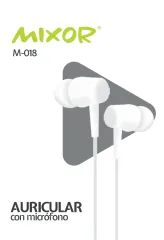 AURICULARES CON MICROFONO M-018 - MIXOR - BLANCO