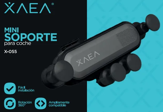 SOPORTE DE GRAVEDAD P/ COCHE MODX-055 XAEA - NEGRO