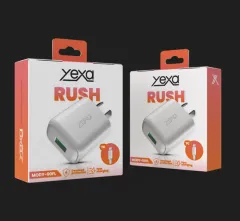 CARGADOR 220V 4.8A RUSH 1USB + CABLE TIPO C Y-00FL - YEXA - BLANCO