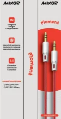 CABLE AUX 3,5 M-001 - MOMENT MIXOR ROJO