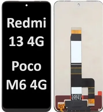 PANTALLA COMPLETA X REDMI 12 4G, 5G/ REDMI 13/ REDMI 13 5G/ POCO M6 PRO 5G/ POCO M6 4G REDMI NOTE 12R ORIG
