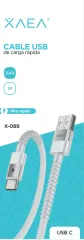 CABLE USB X-089 TIPO C - XAEA - BLANCO