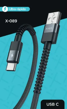 CABLE  USB X-089 TIPO C - XAEA - PLATA