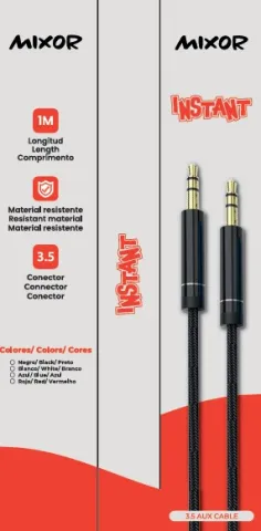 CABO AUXILIAR 3,5 MODM-B01 - INSTANTE - MIXOR - VERMELHO