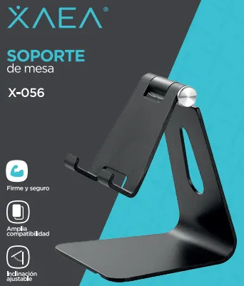 SOPORTE DE MESA METAL X-056 XAEA - GRIS