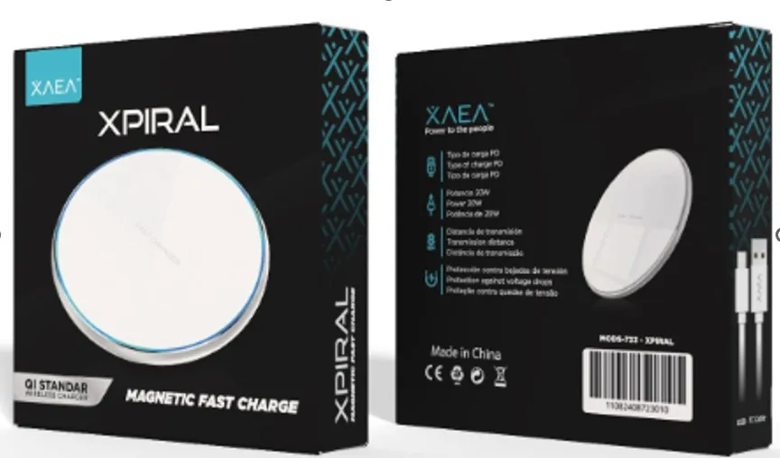 CARGADOR WIRELESS S-723 XPIRAL - XAEA - BLANCO