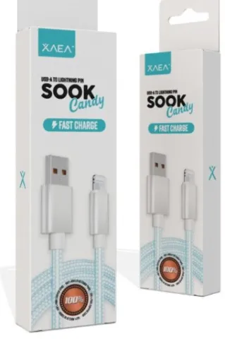 CABLE USB LIGHTNING MODX-092 - SOOK CANDY - XAEA - CELESTE