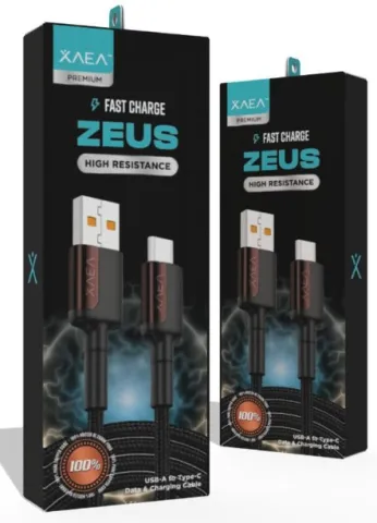 CABLE USB TIPO C MODX-103C - ZEUS - XAEA - MARRON