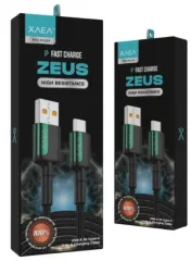 CABLE USB TIPO C MODX-103C - ZEUS - XAEA - VERDE