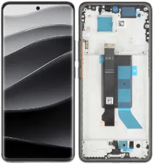 ANTALLA COMPLETA X REDMI NOTE 14 PRO 5G / NOTE 14 PRO PLUS 5G /POCO X7 5G CON MARCO NEGRO INCELL