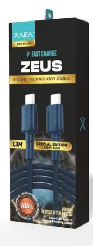 CABLE ZEUS TIPO C-C EDICION ESPECIAL MODX-00F2 - XAEA - DEEP BLUE