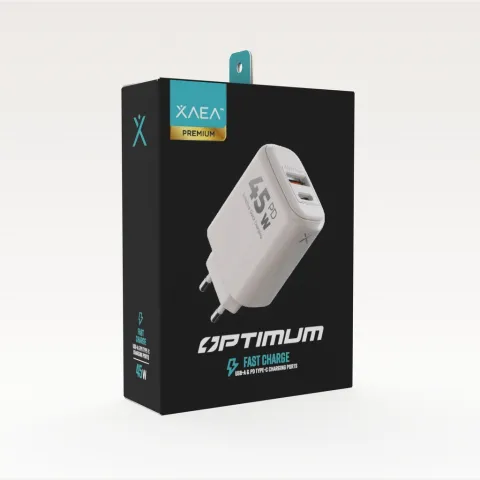 CARGADOR 220V MODX-B016 OPTIMUM - 5A - 1USB + TIPO C - XAEA