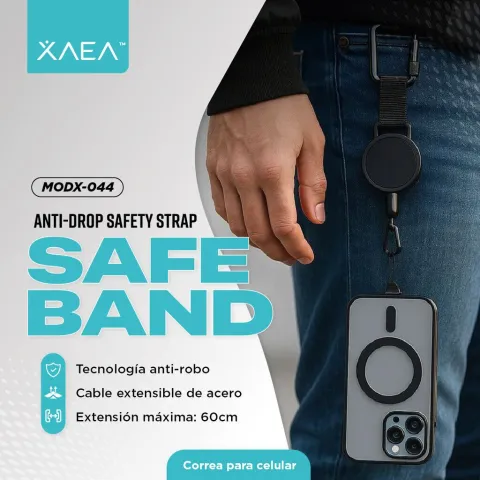 CORREA PARA CELULAR SAFE BAND MODX-044 - XAEA - KIT X 300