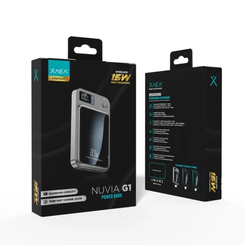 POWER BANK INALAMBRICO NUVIA G1 MODX-000K - XAEA - KIT X 68