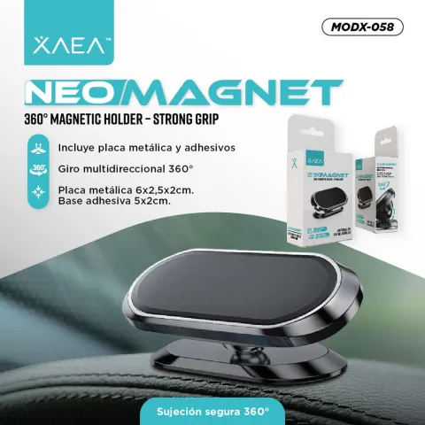 HOLDER MAGNETICO MULTIDIRECCIONAL MODX-058 NEO MAGNET - XAEA - NEGRO - KIT X 300