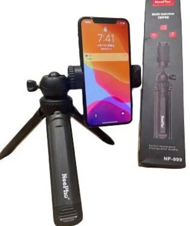SOPORTE + SELFIE STICK EXTENSIBLE CON CABEZAL MOVIL MODX-060 - NEGRO - KIT X 40