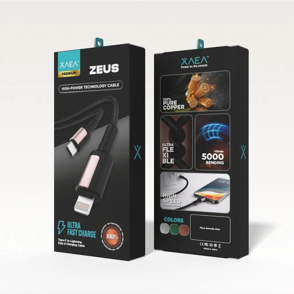 CABLE ZEUS TIPO C-LIGHTNING MODX-00MD - XAEA - KIT X 200