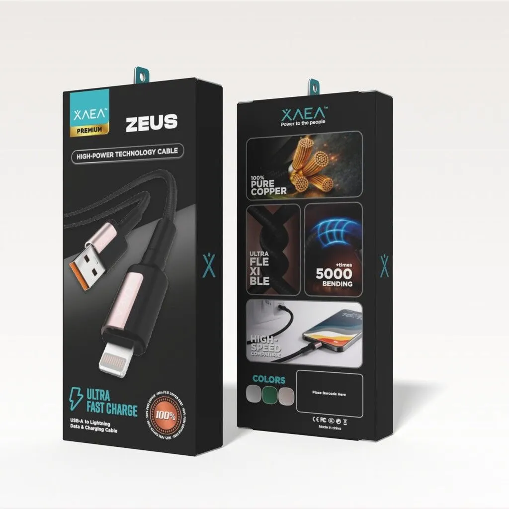 CABLE ZEUS TIPO USB-LIGHTNING MODX-00MF - XAEA - KIT X 200