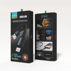 CABLE ZEUS TIPO USB-LIGHTNING MODX-00MF - XAEA - AZUL METAL